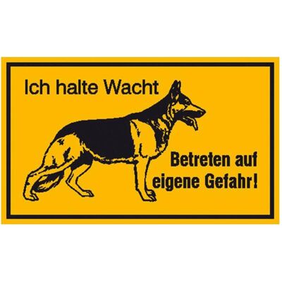 SafetyMarking, Numero civico, Segno cane da pastore che tengo d'occhio Entrare a proprio rischio e pericolo SafetyMarking, Numero civico, Segno cane da pastore che tengo d'occhio Entrare a proprio rischio e pericolo