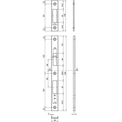MSL, Maniglia + Guarnizione porte, Kit Controcartelle U B-23421, DIN D (Frontale) MSL, Maniglia + Guarnizione porte, Kit Controcartelle U B-23421, DIN D (Frontale)