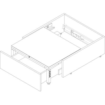 Blum, Guide per cassetti, SPACE STEP kit, Z95.4600, NL=460 m Blum, Guide per cassetti, SPACE STEP kit, Z95.4600, NL=460 m