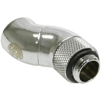 Bitspower Angolo da 1/4 a IG 1/4 di pollice - 2x ruotabile, Accessori raccordi di raffreddamento, Argento Bitspower Angolo da 1/4 a IG 1/4 di pollice - 2x ruotabile, Accessori raccordi di raffreddamento, Argento