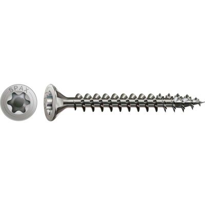 Spax, Viti, A2 Senkmultikopf T-Star Plus T15 Vollgewinde (200 Viti per pezzo, 3,5 x 25 mm) Spax, Viti, A2 Senkmultikopf T-Star Plus T15 Vollgewinde (200 Viti per pezzo, 3,5 x 25 mm)