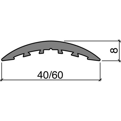 Hebgo, Raccordo porte, Soglie bombate 30mm/1,04m 153, all Hebgo, Raccordo porte, Soglie bombate 30mm/1,04m 153, all