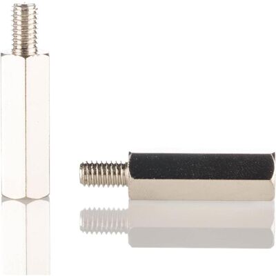 RS PRO, Accessori per viti, Acciaio Hex. Distanziatore filettato M6x30mm RS PRO, Accessori per viti, Acciaio Hex. Distanziatore filettato M6x30mm