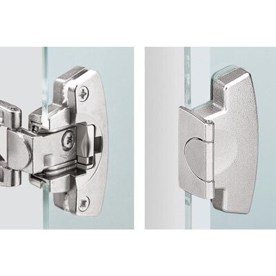 Hettich, Cerniere mobili, Zierkappen, vernickelt für Selekta Pro 2 Hettich, Cerniere mobili, Zierkappen, vernickelt für Selekta Pro 2