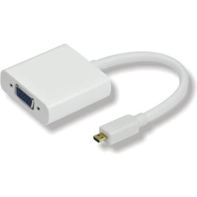 MicroConnect Micro-HDMI a (VGA, 25 cm), Adattatore dati + video, Bianco MicroConnect Micro-HDMI a (VGA, 25 cm), Adattatore dati + video, Bianco
