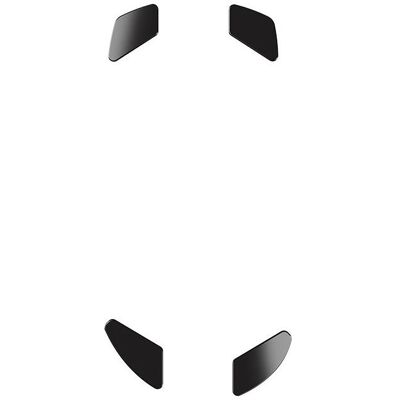 Glorious PC Gaming Race G-Floats Pattini per topi in ceramica - Modello D, Accessori per mouse + tastiere, Nero Glorious PC Gaming Race G-Floats Pattini per topi in ceramica - Modello D, Accessori per mouse + tastiere, Nero