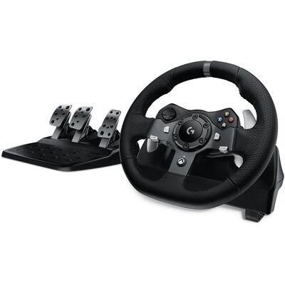 Logitech G G920 Driving Force (Xbox, PC) (PC, Xbox One S, Xbox One X, Xbox Series S, Xbox Series X), Controller gaming, Nero Logitech G G920 Driving Force (Xbox, PC) (PC, Xbox One S, Xbox One X, Xbox Series S, Xbox Series X), Controller gaming, Nero