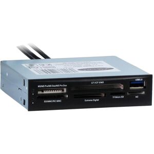 Intertech Lettore di schede Nitrox CI-01 per vari formati di schede, incluso il collegamento esterno USB 3.0 (19-pin), Lettore di schede di memoria, Nero Intertech Lettore di schede Nitrox CI-01 per vari formati di schede, incluso il collegamento esterno USB 3.0 (19-pin), Lettore di schede di memoria, Nero