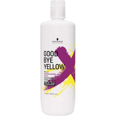 Shampoo Schwarzkopf Goodbye Yellow - 1000ml Shampoo Schwarzkopf Goodbye Yellow - 1000ml