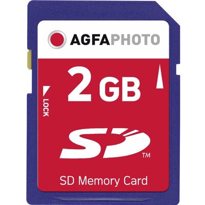AGFAPHOTO Scheda SD 2GB 133x Premium (2 GB, SD), Scheda di memoria, Nero AGFAPHOTO Scheda SD 2GB 133x Premium (2 GB, SD), Scheda di memoria, Nero