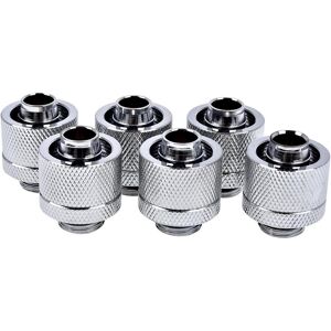Alphacool 16/10mm ghiacciolo G1/4 - confezione da sei, Raccordo per raffreddamento, Argento Alphacool 16/10mm ghiacciolo G1/4 - confezione da sei, Raccordo per raffreddamento, Argento