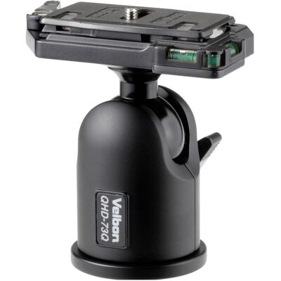 Velbon Prodotto demo QHD-73Q (piatto grande) (Testa sferica), Testa treppiede, Nero Velbon Prodotto demo QHD-73Q (piatto grande) (Testa sferica), Testa treppiede, Nero