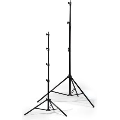 Kaiser Fototechnik Grande (290 cm, 10 kg), Treppiede per lampade + flash, Nero Kaiser Fototechnik Grande (290 cm, 10 kg), Treppiede per lampade + flash, Nero