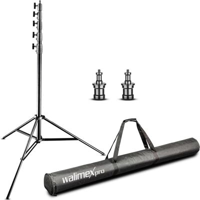 Walimex pro per AIR Jumbo (600 cm, 22.50 kg), Treppiede per lampade + flash, Nero Walimex pro per AIR Jumbo (600 cm, 22.50 kg), Treppiede per lampade + flash, Nero