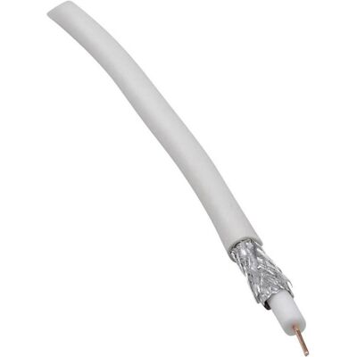 BKL Electronic 0806001/25 Cavo coassiale bianco - Cavo coassiale BKL Electronic 0806001/25 Cavo coassiale bianco - Cavo coassiale