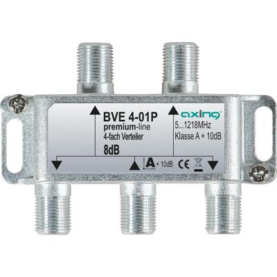 Axing Splitter RF BVE 4-01P, Accessori per ricevitore TV, Argento Axing Splitter RF BVE 4-01P, Accessori per ricevitore TV, Argento