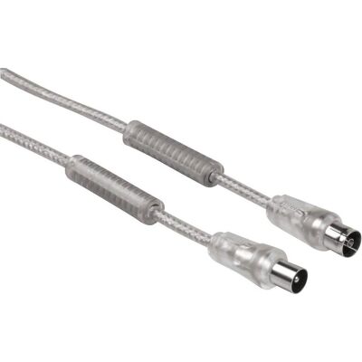 Hama Cavo antenna con nuclei di ferrite, 1,5 m (90 dB, Cavi antenna), Cavo antenna Hama Cavo antenna con nuclei di ferrite, 1,5 m (90 dB, Cavi antenna), Cavo antenna