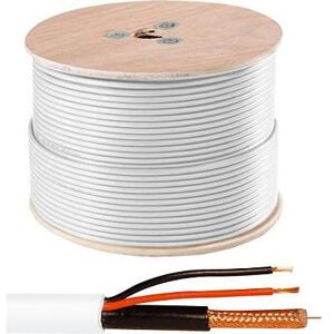 Cavo coassiale CCTV Abus - 50m, Bianco, RG59, 75Ω Cavo coassiale CCTV Abus - 50m, Bianco, RG59, 75Ω