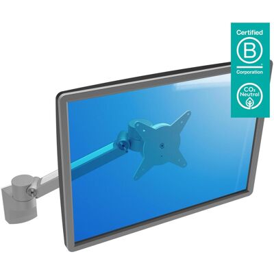 Dataflex Braccio per monitor ViewLite Plus 312, montaggio a parete, fino a 24". (Muro, 24", 7 kg), Supporto per monitor, Bianco, Argento Dataflex Braccio per monitor ViewLite Plus 312, montaggio a parete, fino a 24". (Muro, 24", 7 kg), Supporto per monitor, Bianco, Argento
