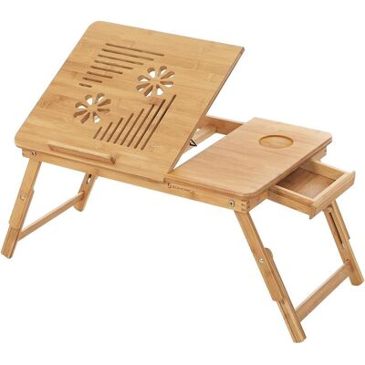 Songmics Laptop Desk, Supporto per notebook, Beige Songmics Laptop Desk, Supporto per notebook, Beige