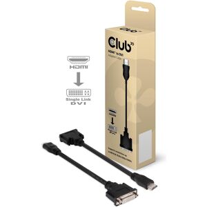 Club 3D HDMI a (DVI, 20 cm), Adattatore dati + video, Nero Club 3D HDMI a (DVI, 20 cm), Adattatore dati + video, Nero