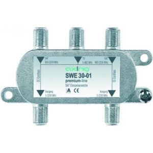 Axing Crossover di alimentazione satellitare Twin, Cavo + Spina elettrica, Argento Axing Crossover di alimentazione satellitare Twin, Cavo + Spina elettrica, Argento