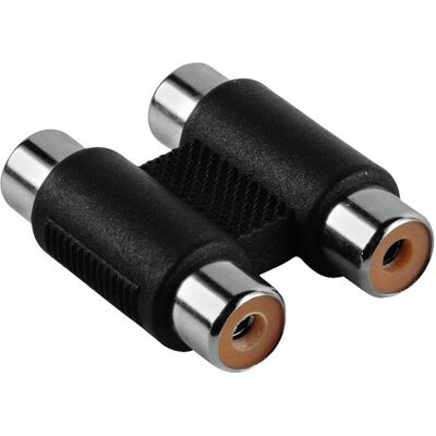 Hama 2 attacchi cinch (Doppia frizione), Adattatore audio, Nero Hama 2 attacchi cinch (Doppia frizione), Adattatore audio, Nero