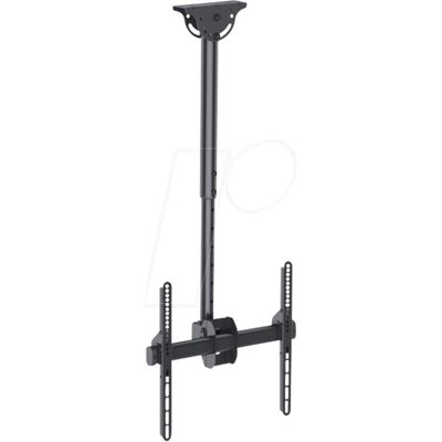 Techly Kit di montaggio (supporto a soffitto, staffa di montaggio, asta telescopica) - per schermi piatti (Soffitto, 50 kg, 32" - 55"), Supporto da parete TV, Nero Techly Kit di montaggio (supporto a soffitto, staffa di montaggio, asta telescopica) - per schermi piatti (Soffitto, 50 kg, 32" - 55"), Supporto da parete TV, Nero