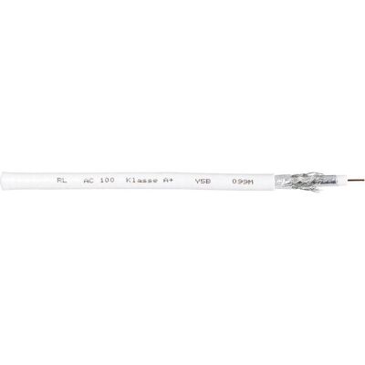 Interkabel AC 100-25 Cavo coassiale - 75Ω, Bianco, 25m Interkabel AC 100-25 Cavo coassiale - 75Ω, Bianco, 25m