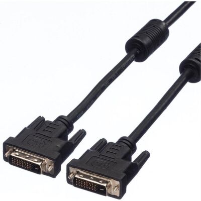 Value Dvi — Dvi (2 m), Cavo video, Nero Value Dvi — Dvi (2 m), Cavo video, Nero
