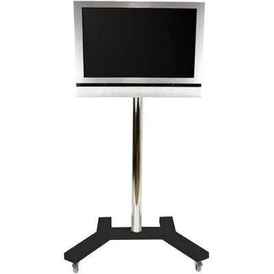 B-Tech Carrello per schermo piatto (24 kg), Piedistallo TV, Argento, Nero B-Tech Carrello per schermo piatto (24 kg), Piedistallo TV, Argento, Nero