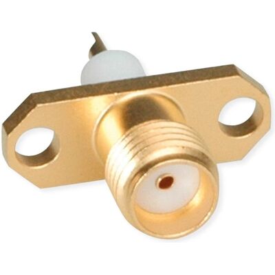 Telegärtner Jack da pannello SMA con flangia Z28, oro (standard), Cavo + Spina elettrica, Oro Telegärtner Jack da pannello SMA con flangia Z28, oro (standard), Cavo + Spina elettrica, Oro