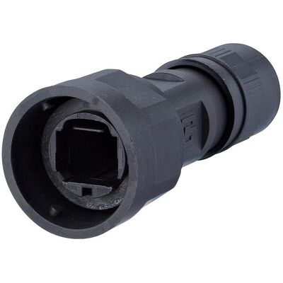 Metz Connect E-DAT Industry IP67 V1 custodia a spina metallica, Cavo + Spina elettrica, Nero Metz Connect E-DAT Industry IP67 V1 custodia a spina metallica, Cavo + Spina elettrica, Nero