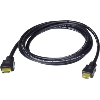 Aten HDMI (Typ A) — HDMI (Typ A) (1 m), Cavo video, Nero Aten HDMI (Typ A) — HDMI (Typ A) (1 m), Cavo video, Nero
