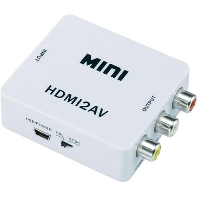 SpeaKa Professional Convertitore HDMI / Cinch (1x HDMI jack => 3x Cinch jack) Bianco, Convertitore video SpeaKa Professional Convertitore HDMI / Cinch (1x HDMI jack => 3x Cinch jack) Bianco, Convertitore video
