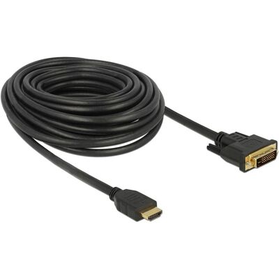 Delock DVI HDMI (Typ A) — DVI HDMI (Typ A) (10 m), Cavo video, Nero Delock DVI HDMI (Typ A) — DVI HDMI (Typ A) (10 m), Cavo video, Nero