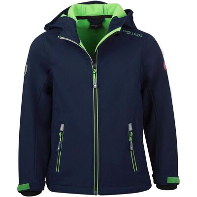 Giacca Trollkids Trollfjord - Impermeabile e antivento, Blu Giacca Trollkids Trollfjord - Impermeabile e antivento, Blu