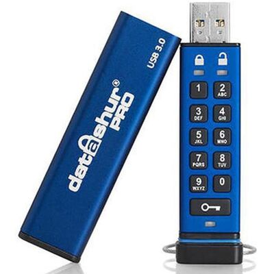 iStorage datAshur Pro (8 GB, USB-A), Chiavetta USB, Nero, Blu iStorage datAshur Pro (8 GB, USB-A), Chiavetta USB, Nero, Blu