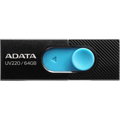 Adata Unità flash USB UV220 (64 GB, USB-A), Chiavetta USB, Nero, Blu Adata Unità flash USB UV220 (64 GB, USB-A), Chiavetta USB, Nero, Blu