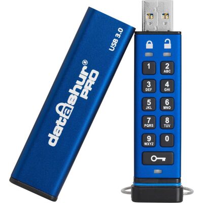iStorage datAshur Pro (32 GB, USB-A), Chiavetta USB, Nero, Blu iStorage datAshur Pro (32 GB, USB-A), Chiavetta USB, Nero, Blu