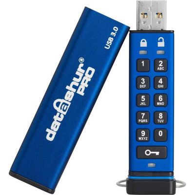 iStorage datAshur Pro 4GB (4 GB, USB-A), Chiavetta USB, Blu iStorage datAshur Pro 4GB (4 GB, USB-A), Chiavetta USB, Blu