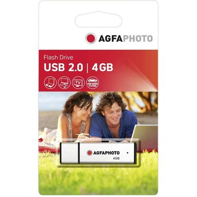 AGFAPHOTO USB 2.0 argento 4GB (4 GB, USB-A), Chiavetta USB, Argento AGFAPHOTO USB 2.0 argento 4GB (4 GB, USB-A), Chiavetta USB, Argento