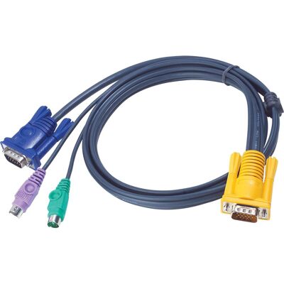 Aten 2L-5203P Set di cavi PS/2 per switch KVM, 3m, Cavi Switch KVM Aten 2L-5203P Set di cavi PS/2 per switch KVM, 3m, Cavi Switch KVM