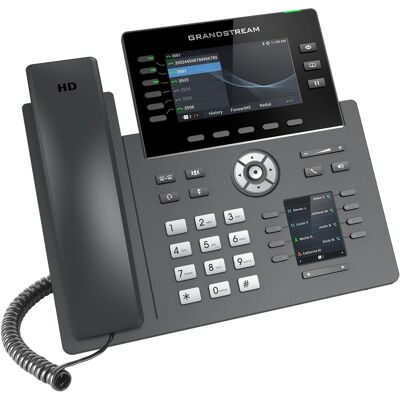 Grandstream GRP2616, 6 tasti di linea, Wi-Fi, Bluetooth, USB, TFT, QoS, RJ-9, RJ-45, PoE., Telefono, Nero Grandstream GRP2616, 6 tasti di linea, Wi-Fi, Bluetooth, USB, TFT, QoS, RJ-9, RJ-45, PoE., Telefono, Nero