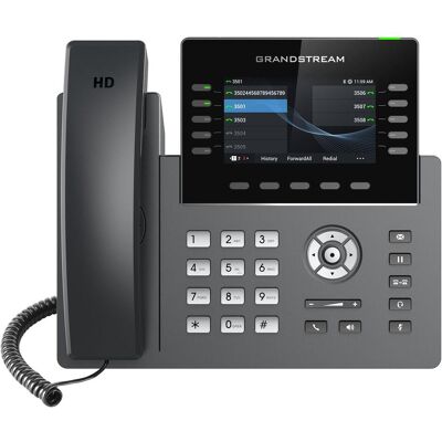 Grandstream GRP2615, 10 tasti di linea, 16 SIP, LCD TFT, RJ-9, USB, Bluetooth, Wi-Fi, PoE DC,., Telefono, Grigio, Nero Grandstream GRP2615, 10 tasti di linea, 16 SIP, LCD TFT, RJ-9, USB, Bluetooth, Wi-Fi, PoE DC,., Telefono, Grigio, Nero