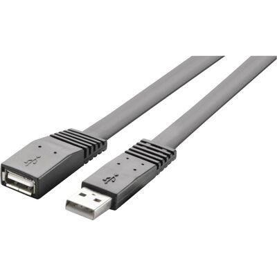 Cavo di estensione USB 2.0 piatto 2m - Flessibile, Durevole, RoHS Cavo di estensione USB 2.0 piatto 2m - Flessibile, Durevole, RoHS