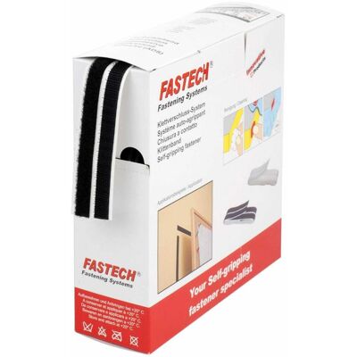 Fastech, Nastro in velcro, Scatola 10m nastro di velcro 10mm (10 mm) Fastech, Nastro in velcro, Scatola 10m nastro di velcro 10mm (10 mm)