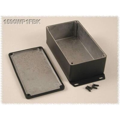 Custodia stagno Hammond 1590WPF - Alluminio fuso, Base con flangia Custodia stagno Hammond 1590WPF - Alluminio fuso, Base con flangia
