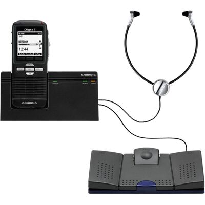 Grundig Kit stand-alone Digta 7 (2 GB), Dittafono, Nero Grundig Kit stand-alone Digta 7 (2 GB), Dittafono, Nero