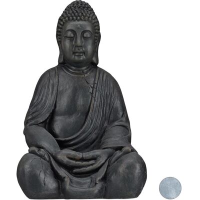 Relaxdays, Decorazione esterna, Buddha Figurine in ceramica 50 cm Relaxdays, Decorazione esterna, Buddha Figurine in ceramica 50 cm